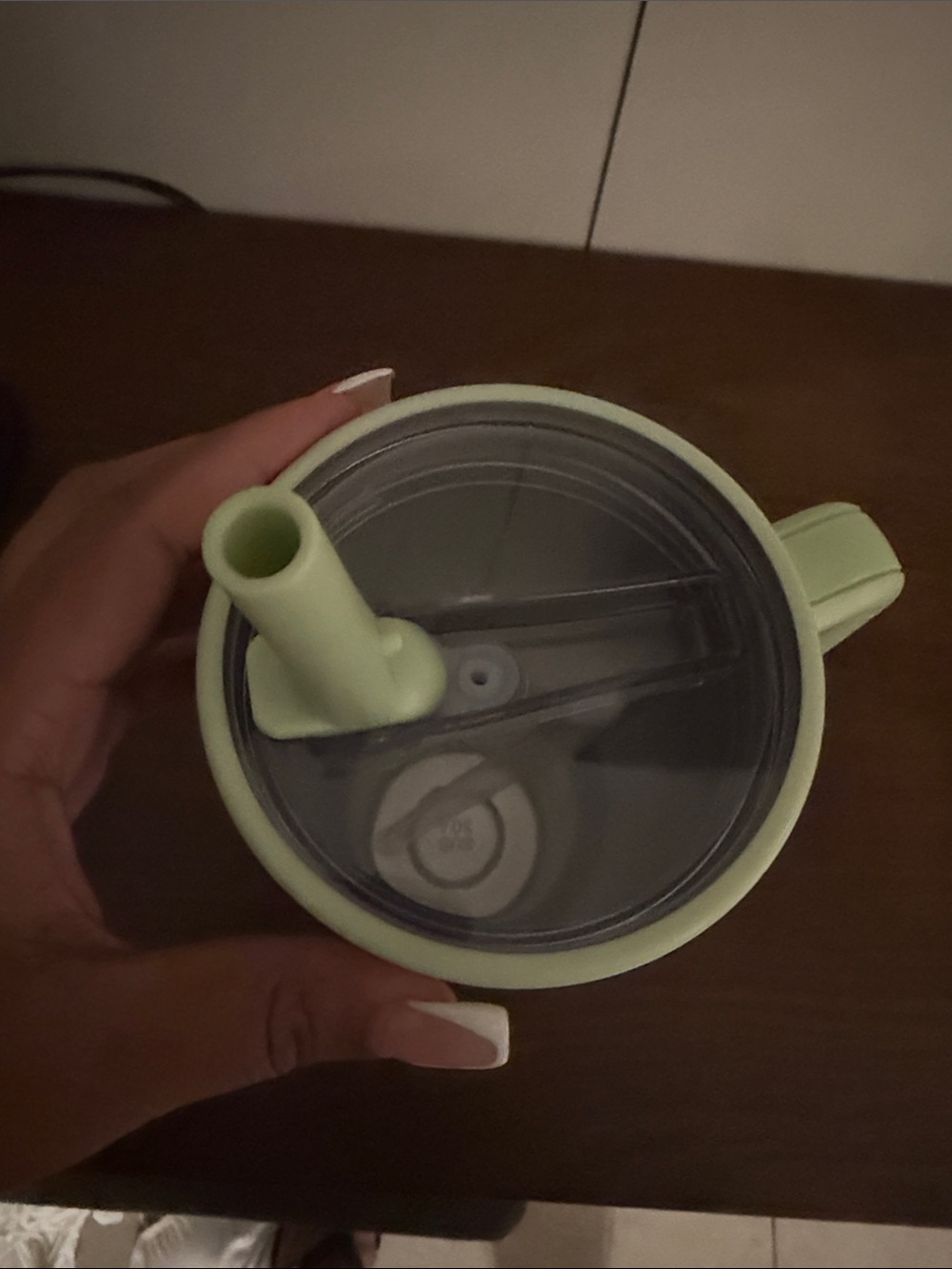 Green 'JOY' Tumbler with Teddy Graphic NIP - Picture 3 of 5